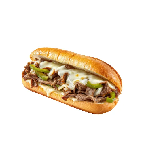 Philly Cheesesteak with Halal beef and American cheese